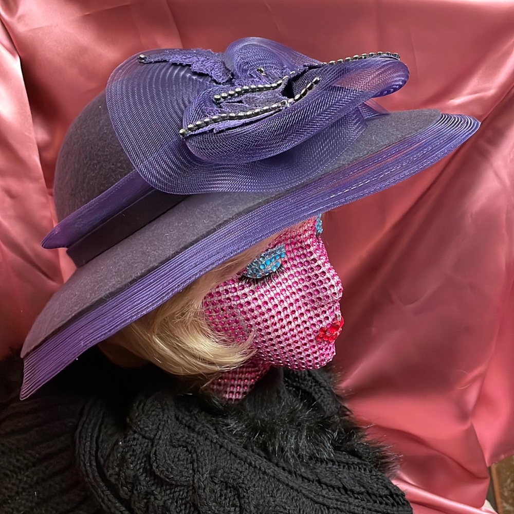 Purple wool with net Bellini Original